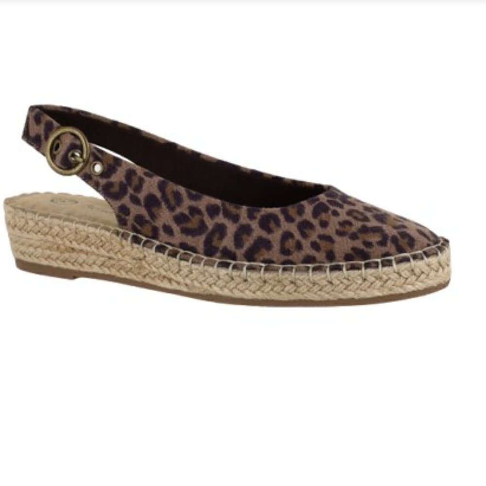 Bella Vita Adjustable Slingback Espadrilles -Olive II 6M NEW